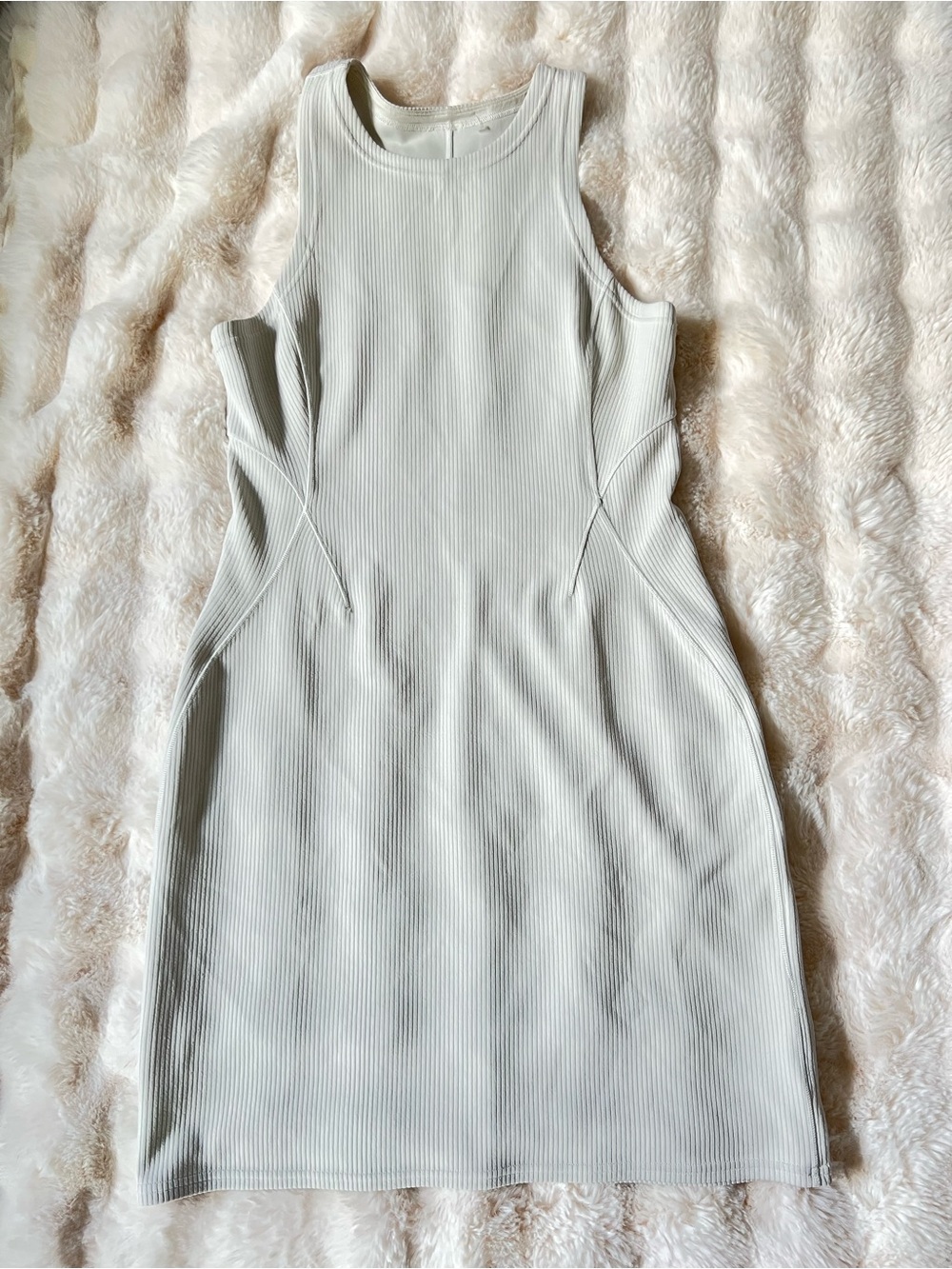 lululemon athletica Sleeveless Ribbed Midi Dress in Light Sage